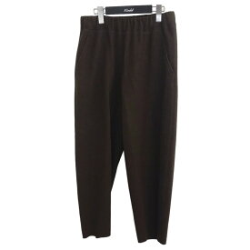 【中古】Cale21AW 「WOOL FELT EASY PANTS」 ウールイージーパンツ ブラウン サイズ：4【価格見直し】