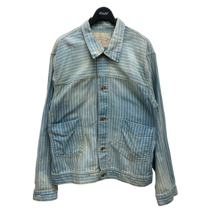 楽天市場】【中古】RRL インディゴ ストライプド ツイル ジャケット 