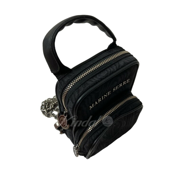楽天市場】【中古】MARINE SERRE チェーンショルダーバッグ ブラック 