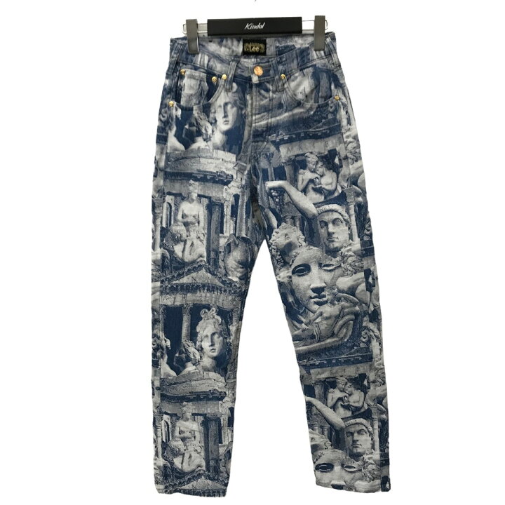 楽天市場】【中古】ARIES×LEESculpture Rider Denim Pant 総柄デニム 