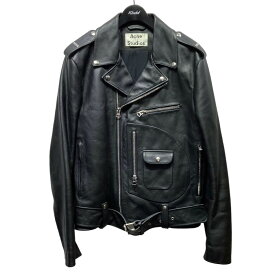【中古】ACNE STUDIOSライダースジャケット　B70011 ブラック サイズ：46【価格見直し】