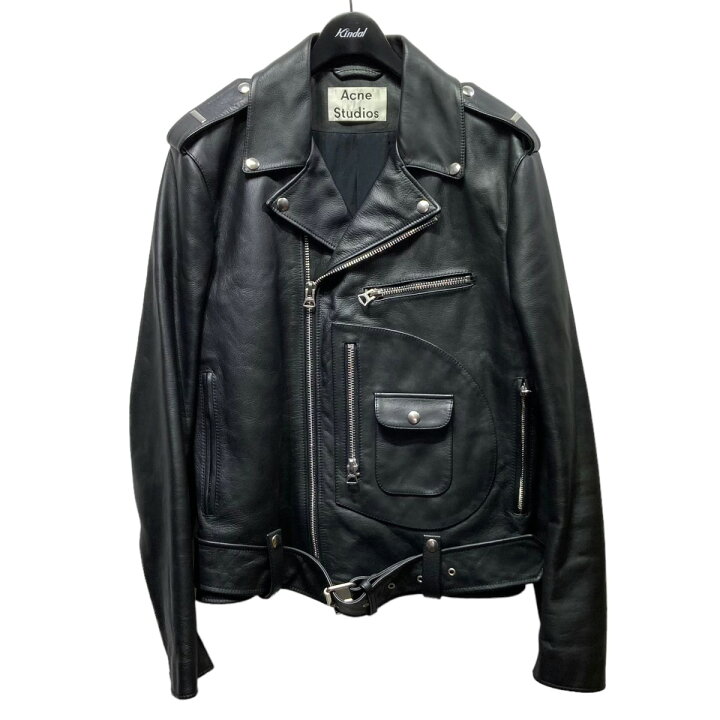 楽天市場】【中古】ACNE STUDIOSライダースジャケット B70011 ブラック 