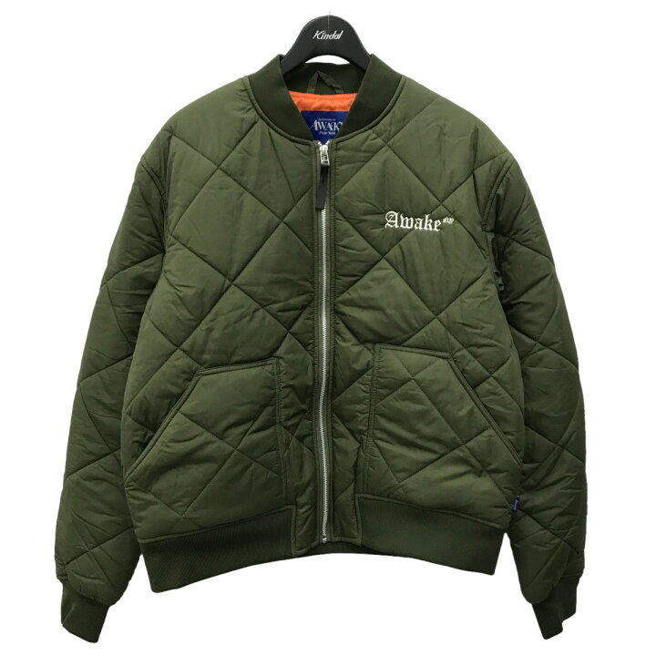 楽天市場】【中古】AWKEQuilted patch bomber jacket キルティング 