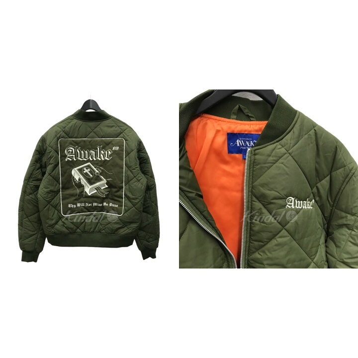 楽天市場】【中古】AWKEQuilted patch bomber jacket キルティング 