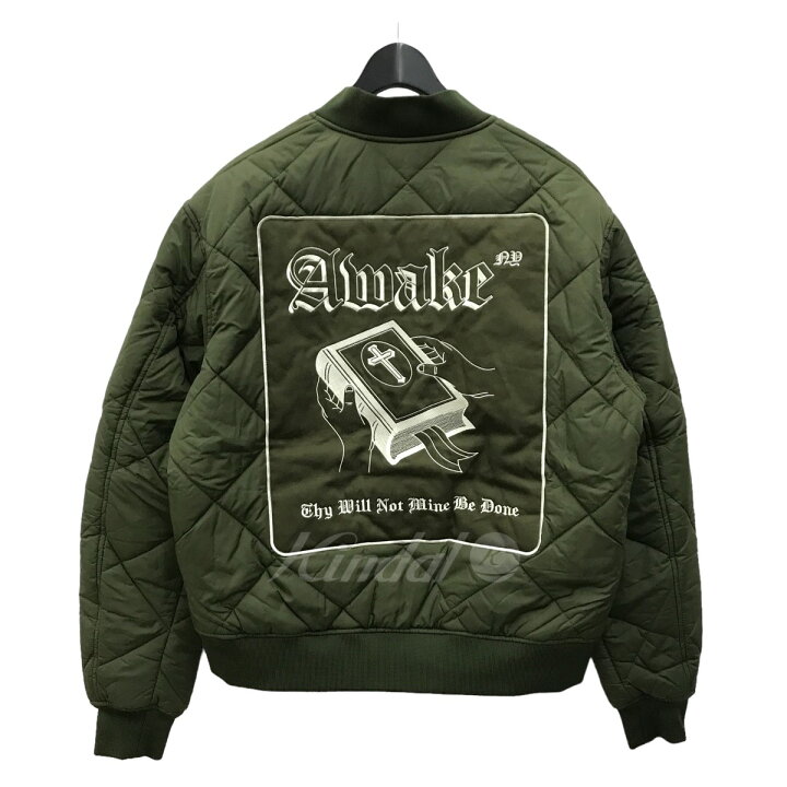 楽天市場】【中古】AWKEQuilted patch bomber jacket キルティング 