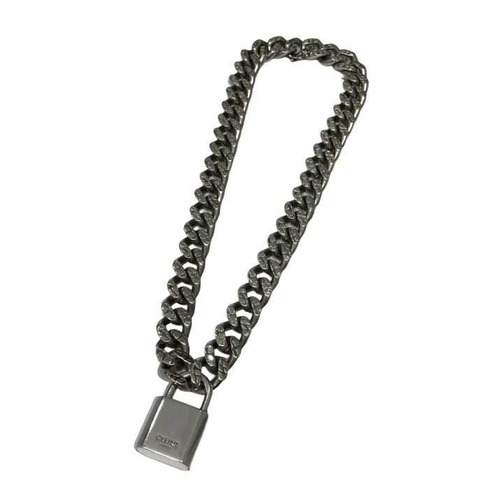 楽天市場】【中古】CELINE Padlock Necklace 南京錠チェーンネックレス 