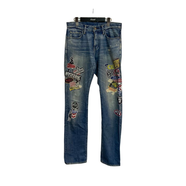 楽天市場】【中古】HYSTERIC GLAMOUR クラッシュ加工デニムパンツ 