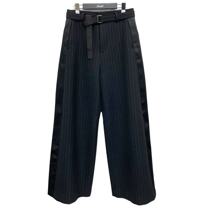 楽天市場】【中古】sacai ストライプパンツ ネイビー サイズ：1  