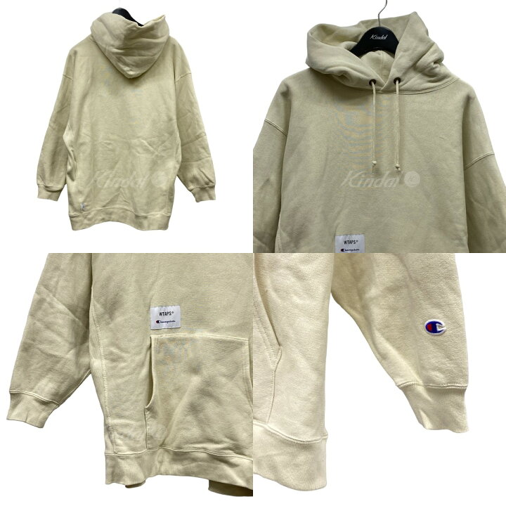 楽天市場】【中古】WTAPS x Championパーカー C8-U126 ベージュ サイズ 