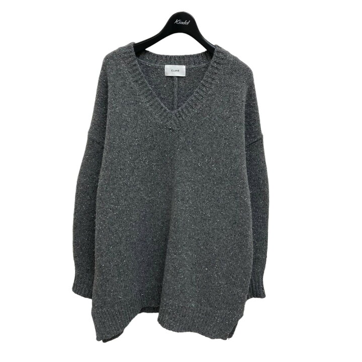 楽天市場】【中古】CLANE OVER V NECK KNIT TOPS Vネックニット 15106 