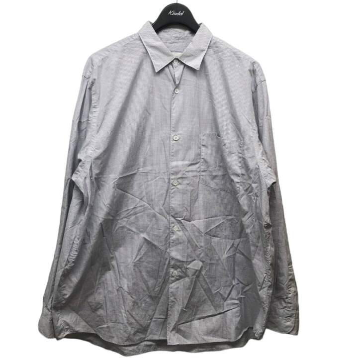 楽天市場】【中古】COMOLI 21SSチェックポプリンシャツ ホワイト  