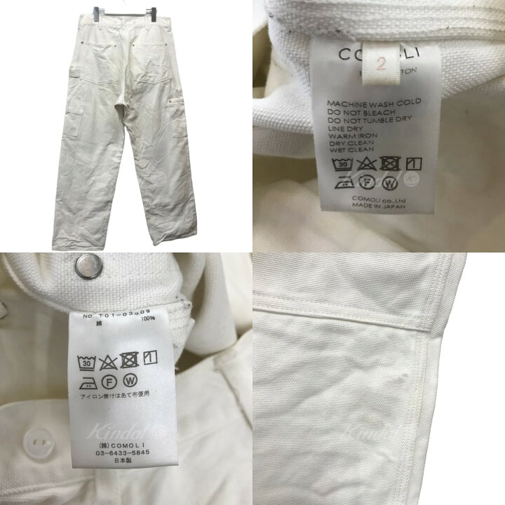 楽天市場】【中古】COMOLI 21SSコットンダックペインターパンツ 