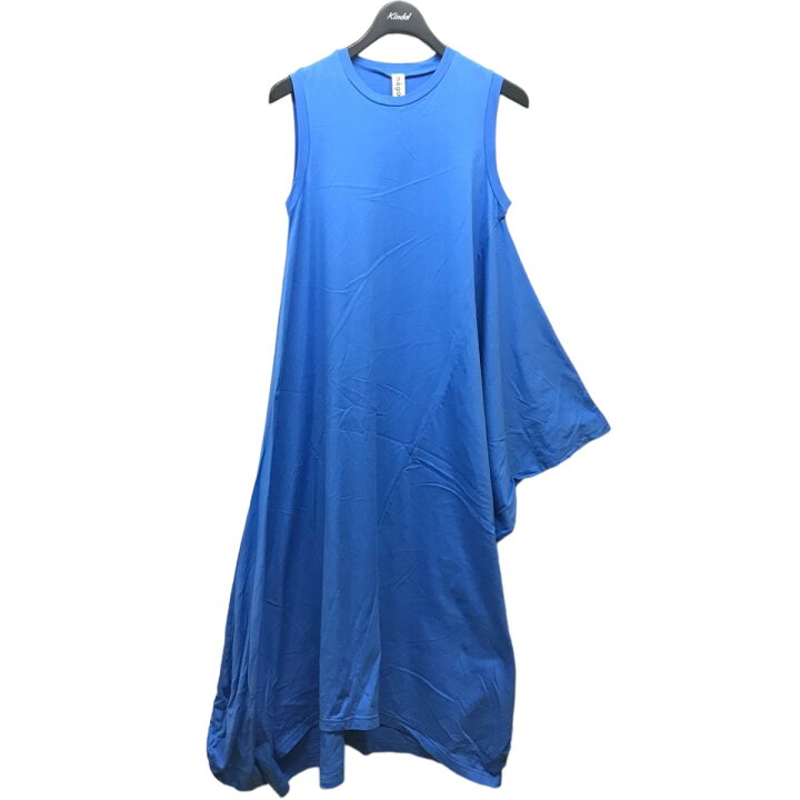 楽天市場】【中古】nagonstans アシンメトリードレスワンピース ブルー 