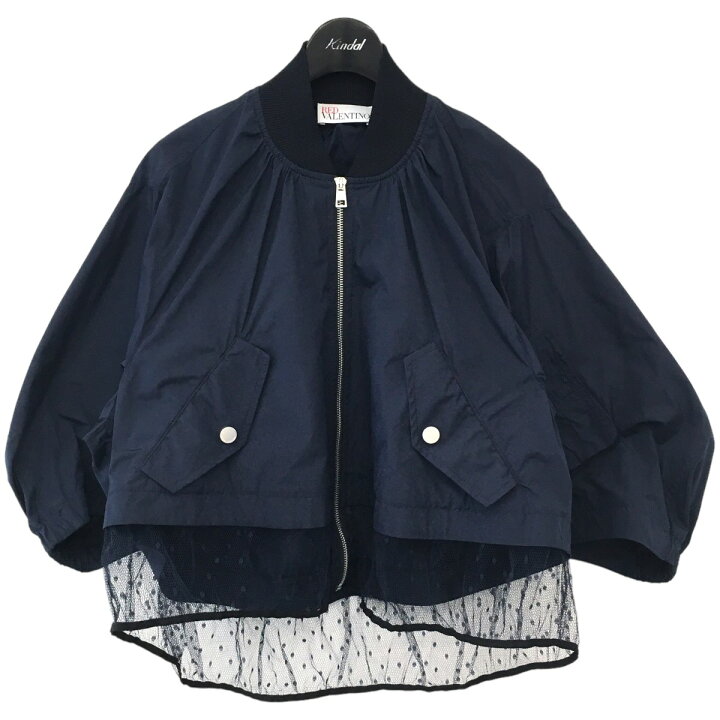 楽天市場】【中古】RED VALENTINO フリルナイロンボンバージャケット  