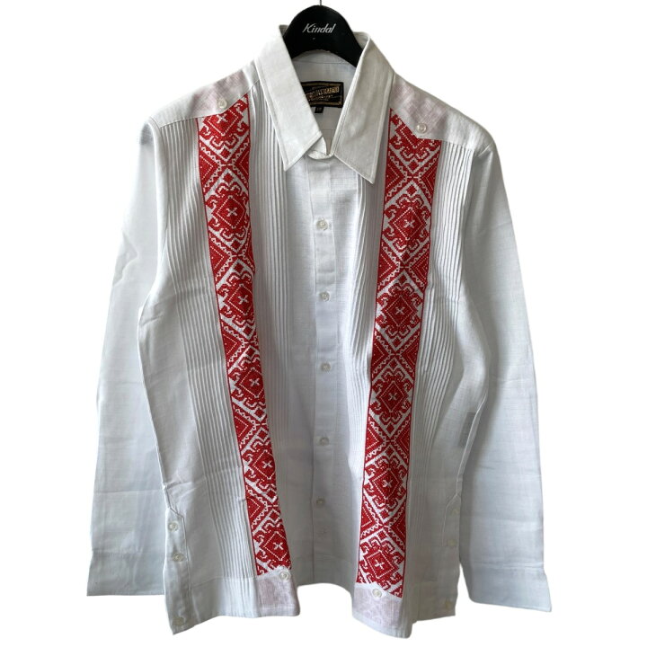 楽天市場】【中古】ESTRELLA STANDARD GUAYABERA 長袖シャツ ホワイト 