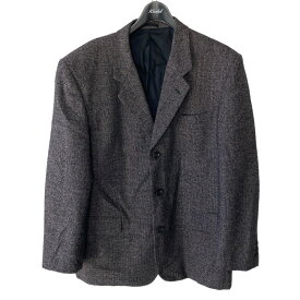 【中古】COMME des GARCONS HOMME　田中オム ウールツイード3Bジャケット ブラウン サイズ：L 【290124】（コムデギャルソンオム）