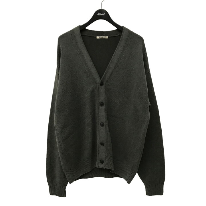 楽天市場】【中古】AURALEE FRENCH MERINOSTONE WASHED KNIT CARDIGAN 
