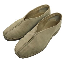 【中古】LEMAIRE「PIPED SLIPPERS」スウェードシューズ ベージュ サイズ：38【価格見直し】