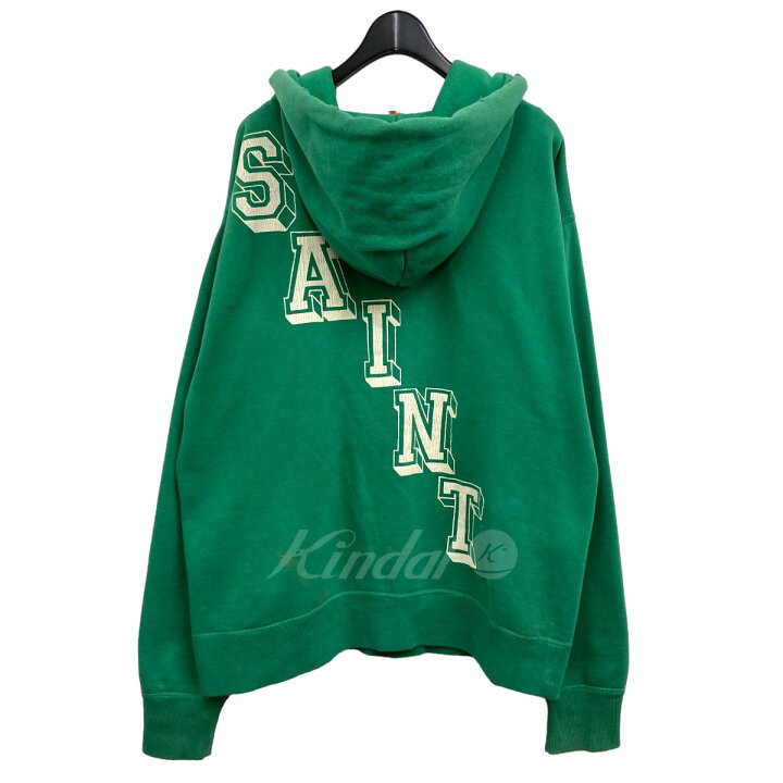 楽天市場】【中古】SAINT MICHAEL 2022AW｢HOODIE ANGEL GREEN]ダメージ 