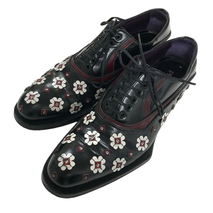 楽天市場】【中古】PRADA 12AW フラワードレスシューズ ブラック  