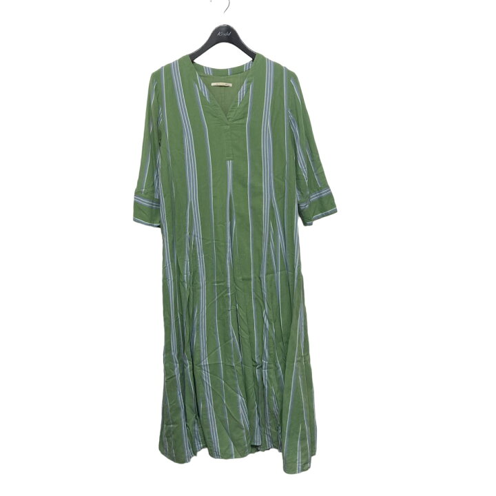 楽天市場】【中古】NE QUITTEZ PAS Cotton Stripe V Neck Dress 