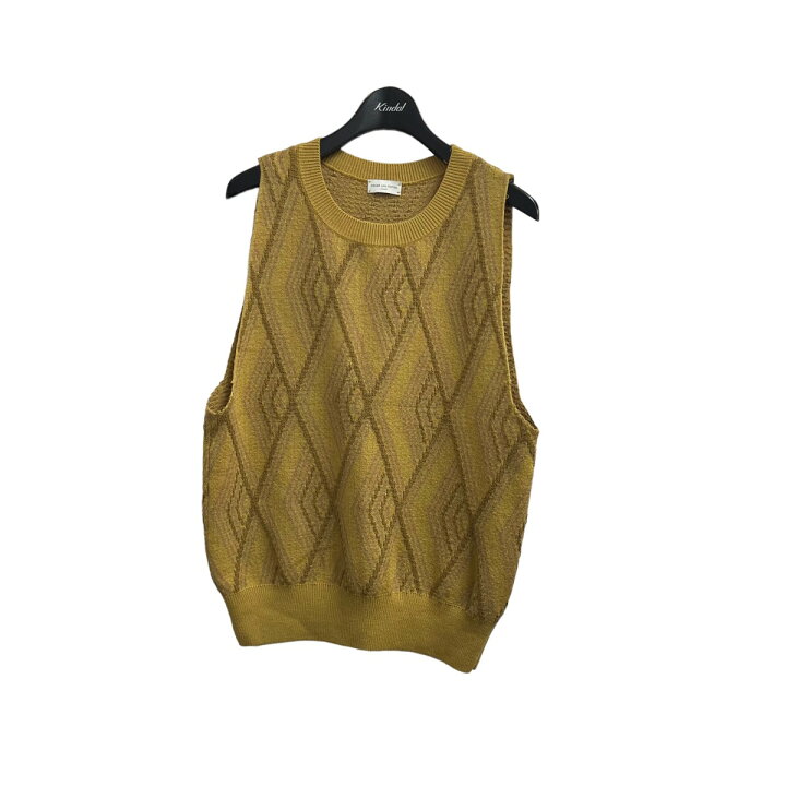 楽天市場】【中古】DRIES VAN NOTEN ニットベスト マスタード サイズ 
