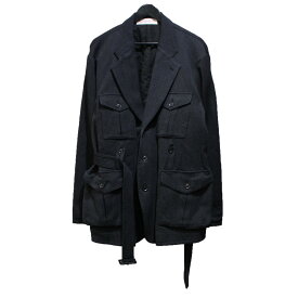 【中古】NICENESS22AW SPENSER スペンサーハンティングジャケット ブラック サイズ：L【価格見直し】