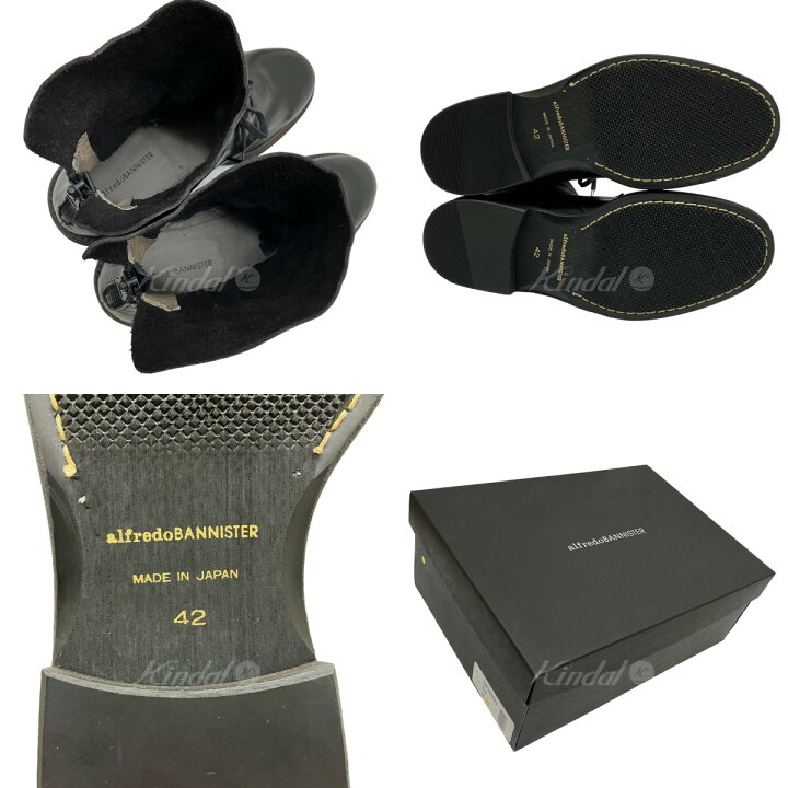 楽天市場】【中古】alfredo BANNISTERバックジップ レイヤードブーツ 