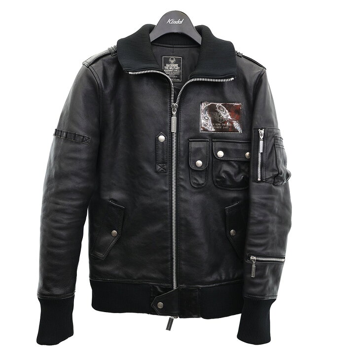 楽天市場】【中古】BACK BONE ミリタリータイプレザージャケット  