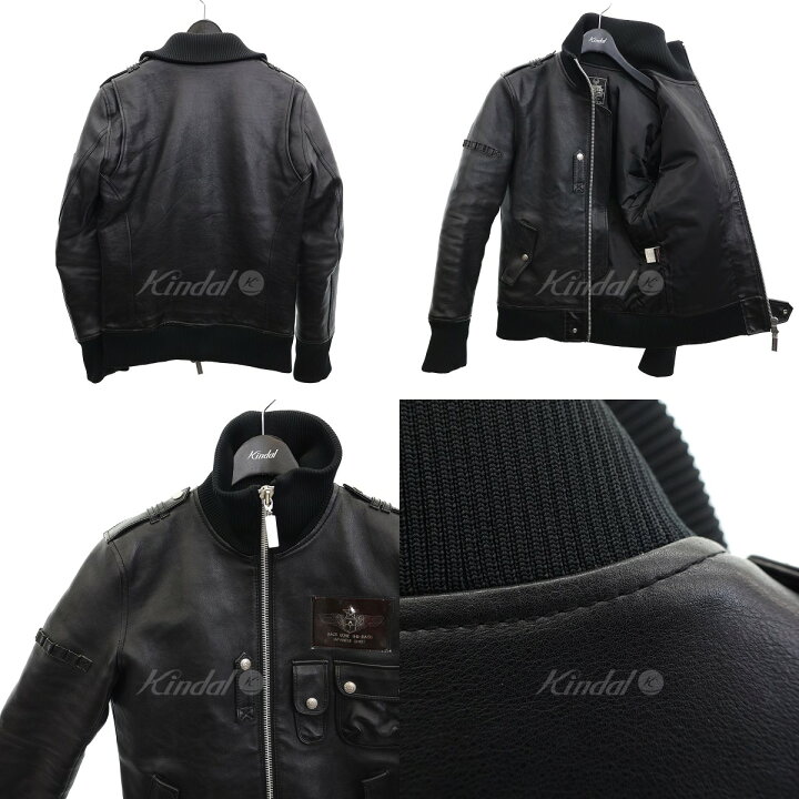 楽天市場】【中古】BACK BONE ミリタリータイプレザージャケット  