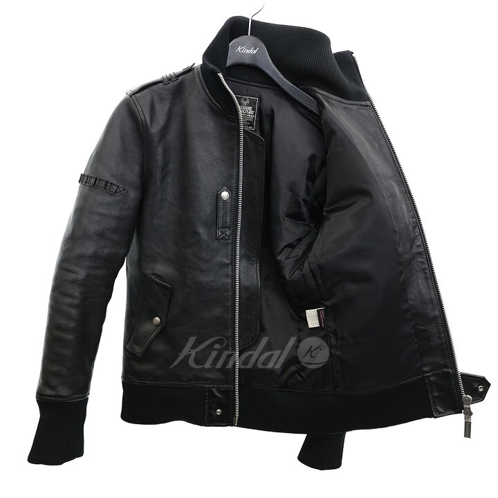 楽天市場】【中古】BACK BONE ミリタリータイプレザージャケット  