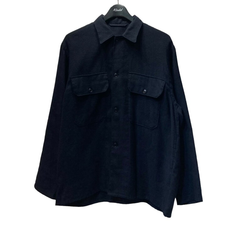 楽天市場】【中古】COMOLI カシミヤ和紙CPO シャツ S03-02007 ネイビー 
