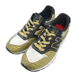 【中古】NEW BALANCE×FRANCK MULLER「CM996FMG」スニーカー ゴールド×ブラック サイズ：25．5cm【価格見直し】