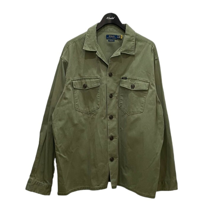 楽天市場】【中古】POLO RALPH LAUREN ミリタリーシャツ カーキ サイズ 