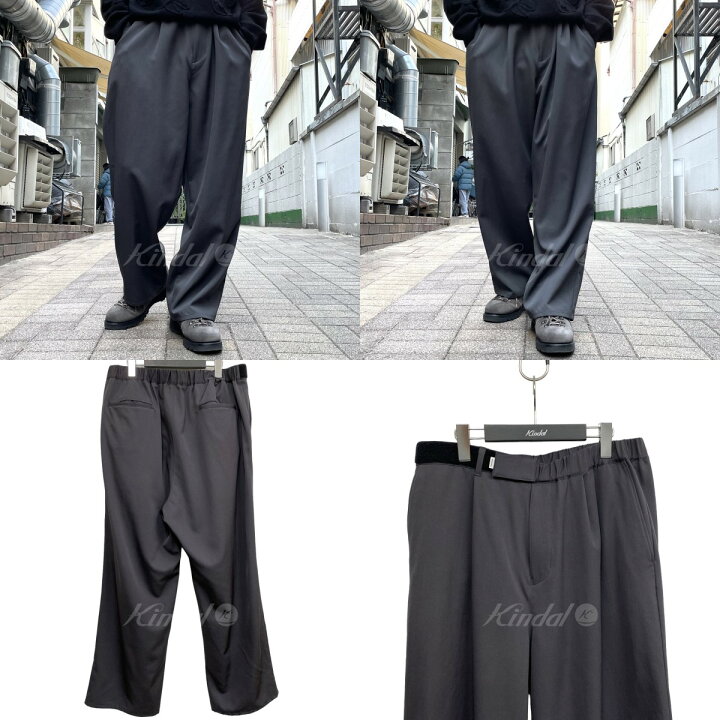 楽天市場】【中古】Graphpaper 23AW Scale Off Wool Wide Chef Pants 