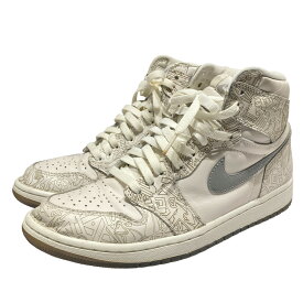 【中古】NIKEAIR JORDAN 1 RETRO HIGH OG LASER エアジョーダン1 ホワイト サイズ：27．5cm