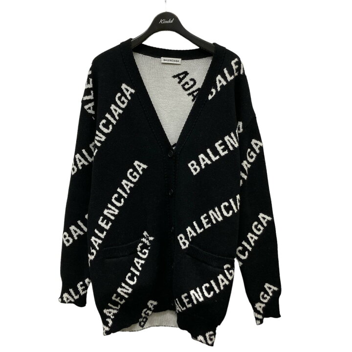 楽天市場】【中古】BALENCIAGA ロゴカーディガン 625330 ブラック  