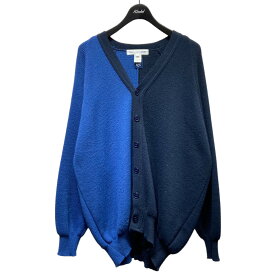 【中古】COMME des GARCONS SHIRTLochaven of Scotland oversize cardigan　カーディガン ネイビー×ブルー サイズ：L【価格見直し】