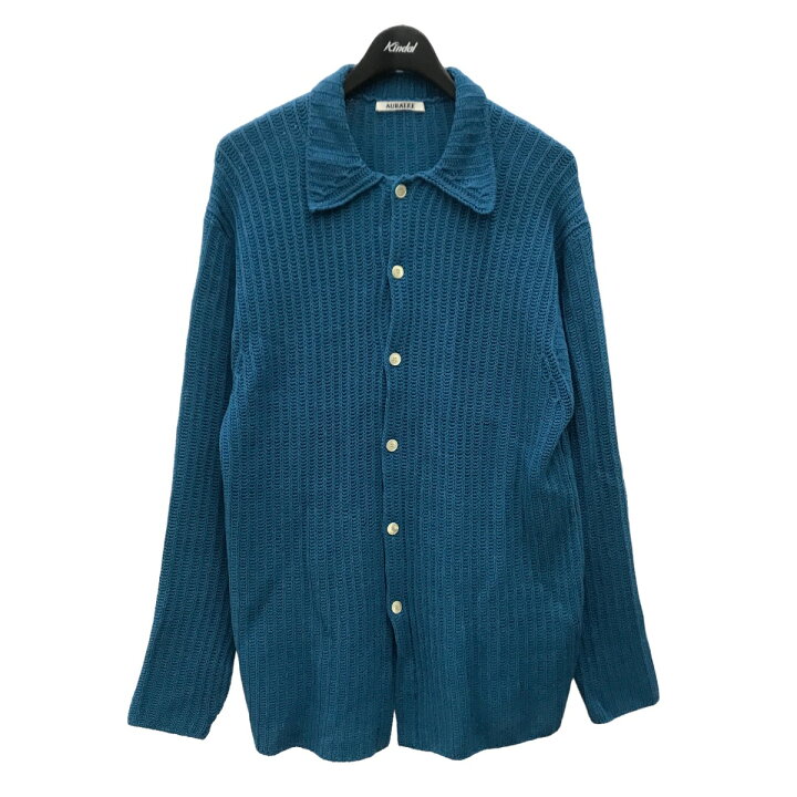 楽天市場】【中古】AURALEE23SS BRUSHED COTTON WOOL RIB KNIT SHIRT 