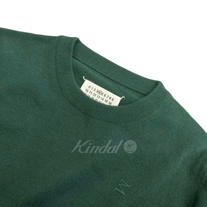 楽天市場】【中古】Maison Margiela エルボーパッチクルーネックニット 