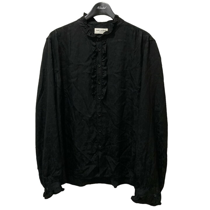 楽天市場】【中古】SAINT LAURENT PARIS シルク フリルフローラル 