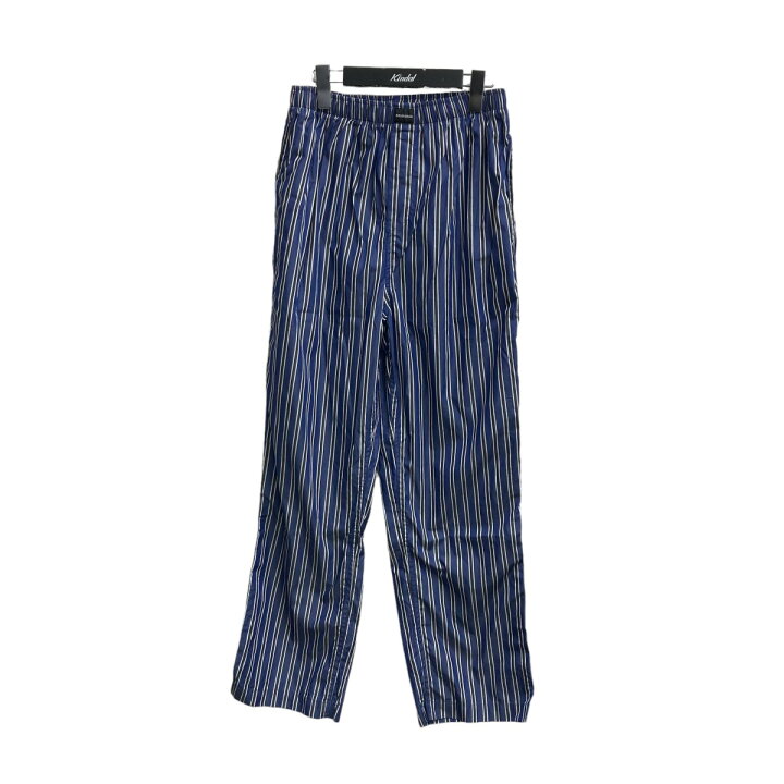 楽天市場】【中古】BALENCIAGAストライプパンツ ネイビー サイズ：34 