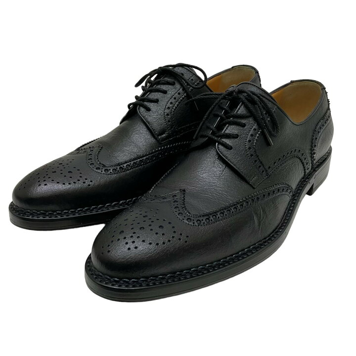 楽天市場】【中古】a．testoniウィングチップ レザーシューズ 40323 