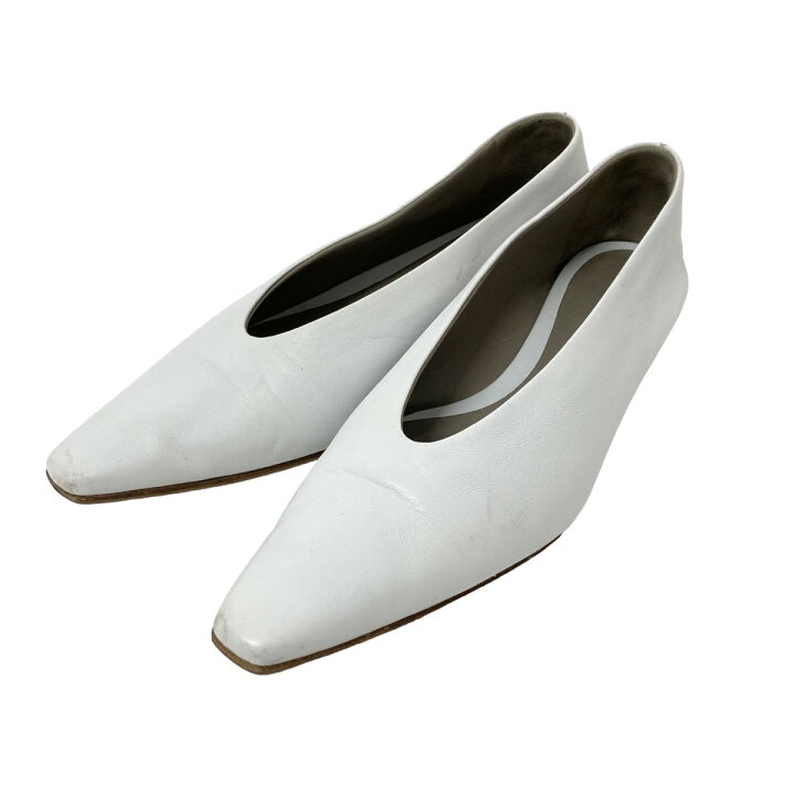 楽天市場】【中古】BOTTEGA VENETAアーモンドパンプス ホワイト サイズ  