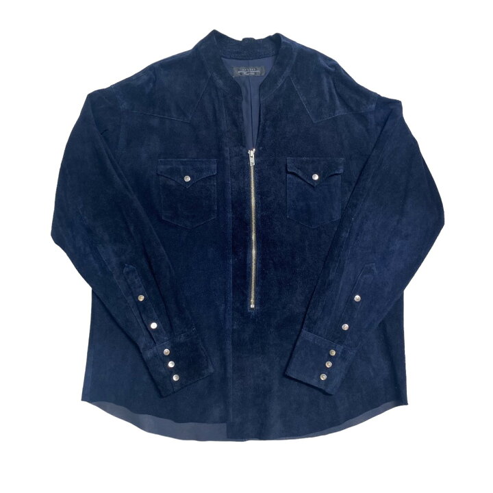 楽天市場】【中古】UNUSED Suede Pullover Western Shirts スエード 