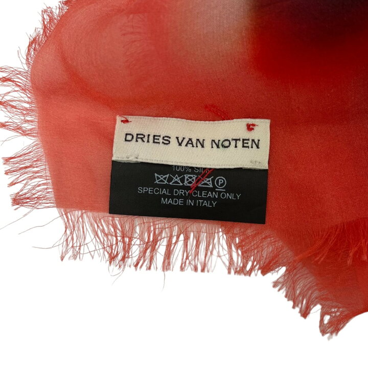 楽天市場】【中古】DRIES VAN NOTEN シルクスカーフ レッド 【030224 