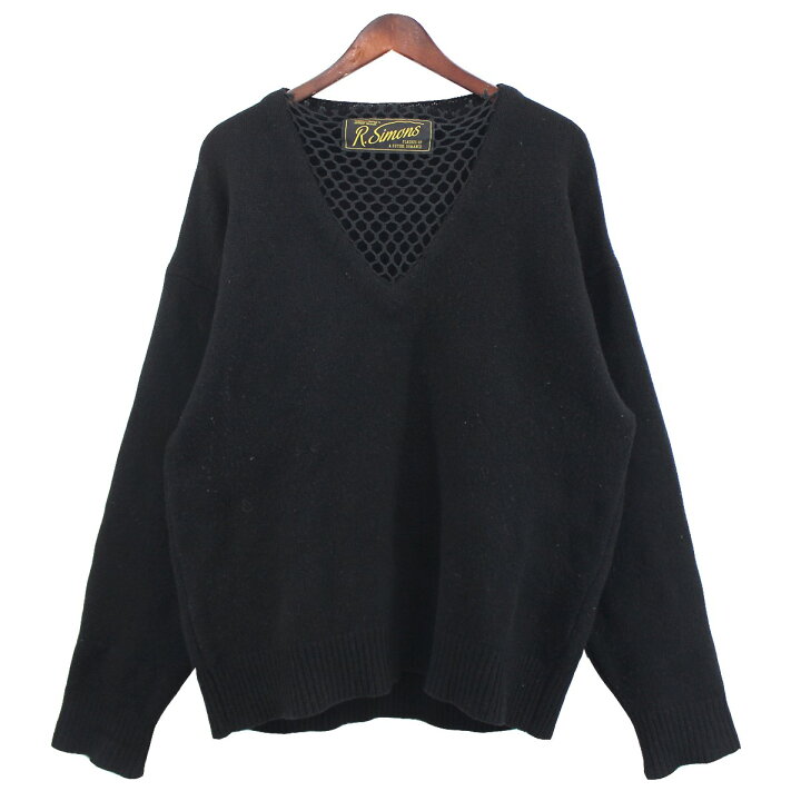 楽天市場】【中古】RAF SIMONS22SS メッシュ 切替 ロゴ パッチ ニット 