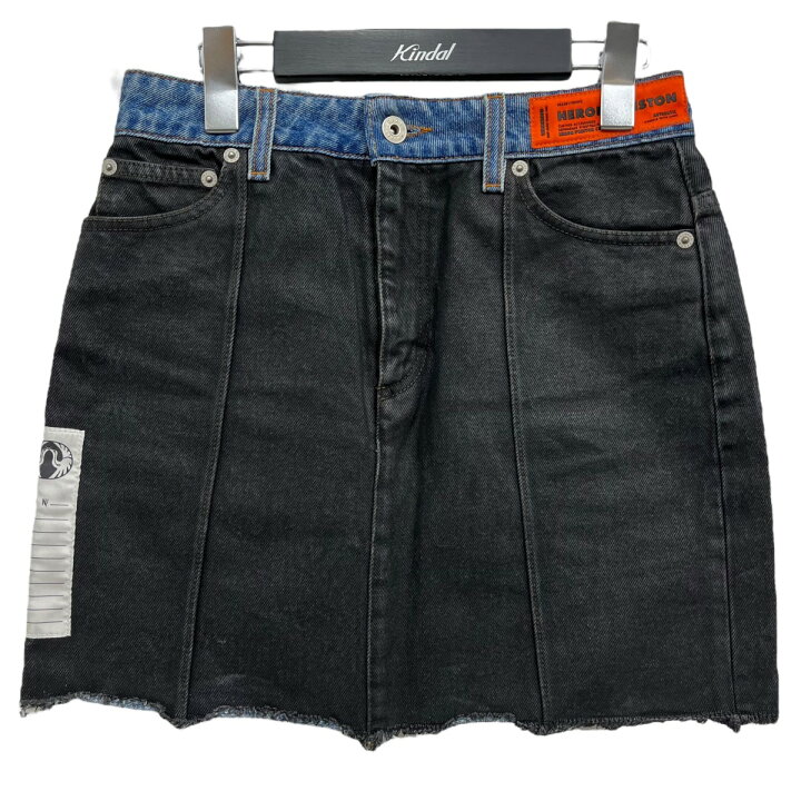 楽天市場】【中古】HERON PRESTON デニムコーティングミニスカート 