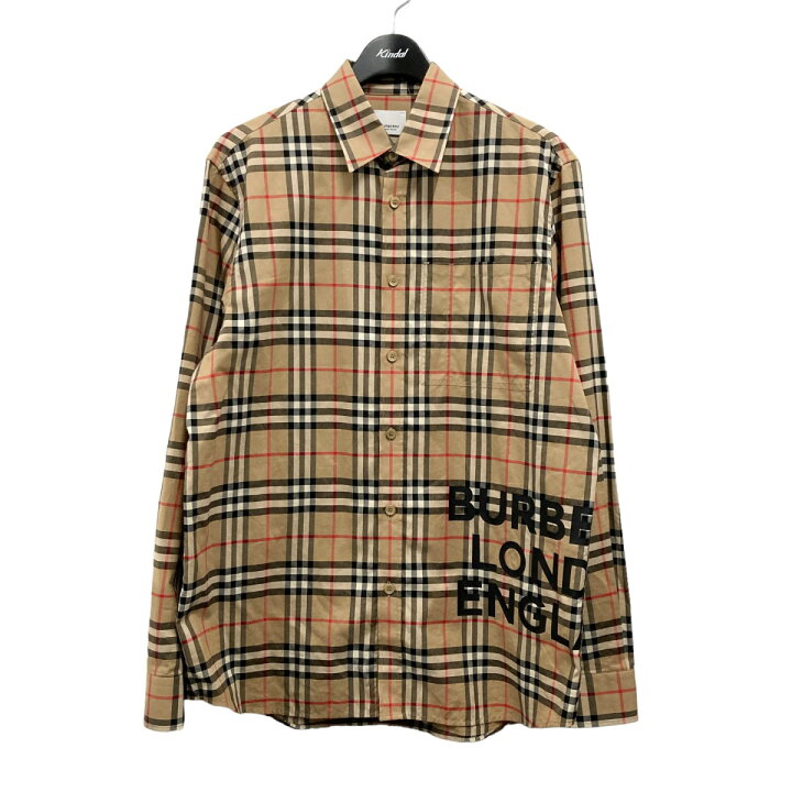 楽天市場】【中古】BURBERRY チェックシャツ 8017567 ブラウン サイズ 