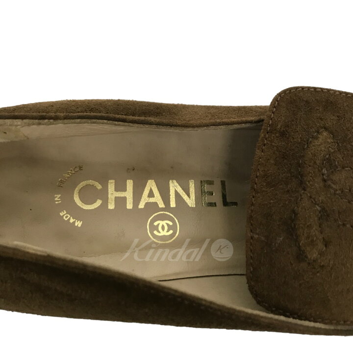 楽天市場】【中古】CHANEL ココマーク スウェードローファー ロゴ 